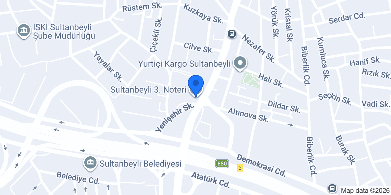 Sultanbeyli 3. Noteri konumu