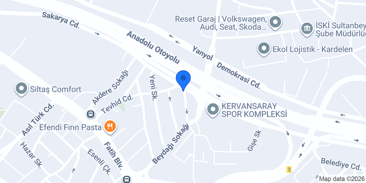 LastikPark - Efe Otomotiv konumu