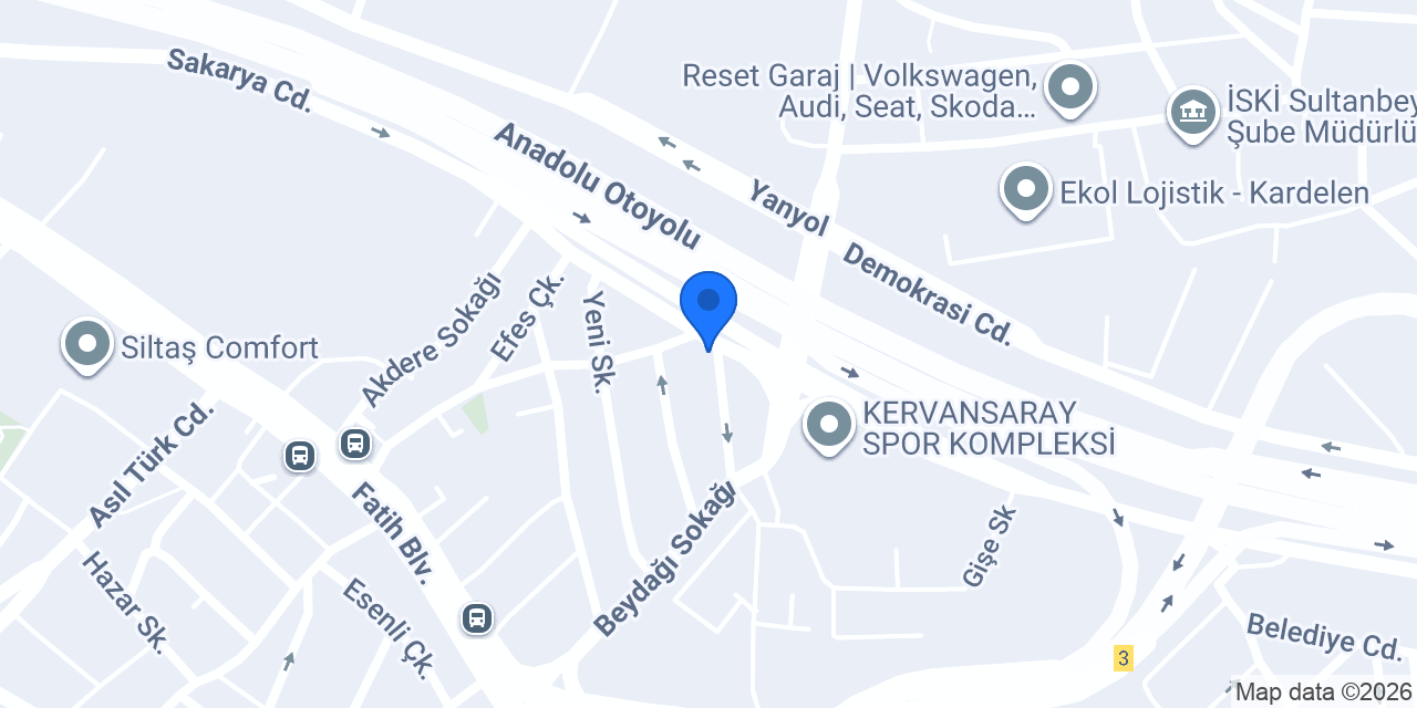 SULTANBEYLİ LASTİK YOL YARDIM 7/24 konumu