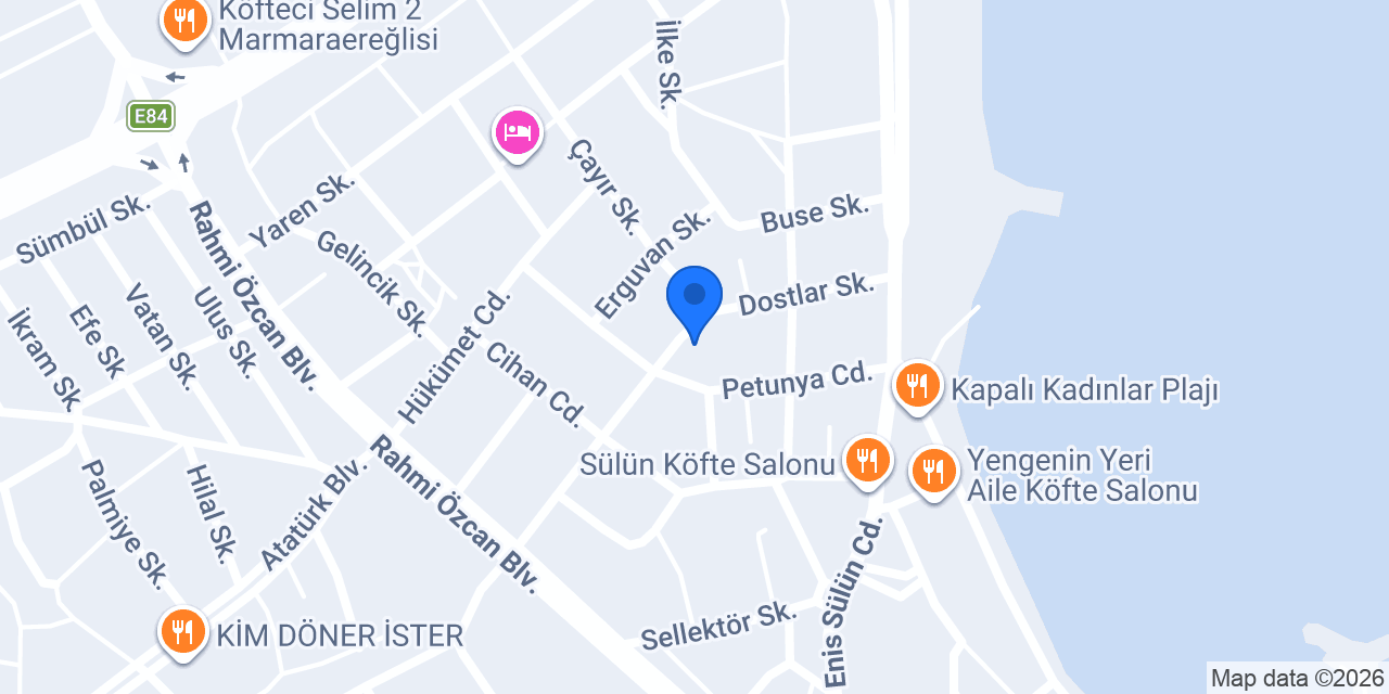 Aras Kargo Marmara Ereğlisi Şubesi konumu