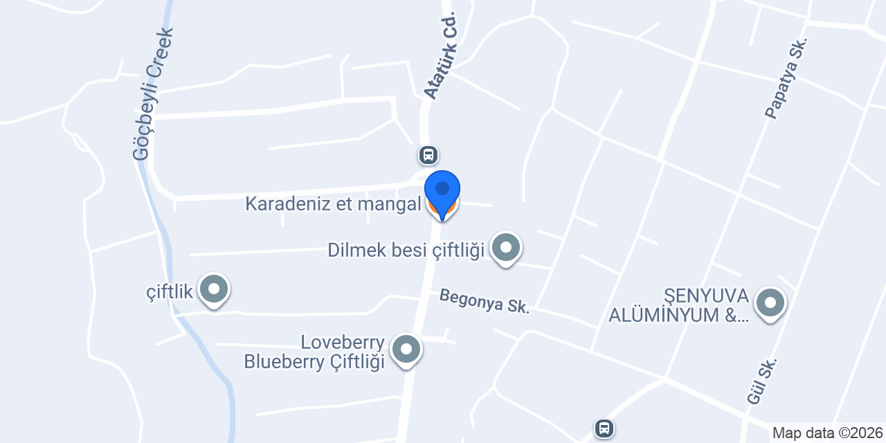 Karadeniz et mangal konumu