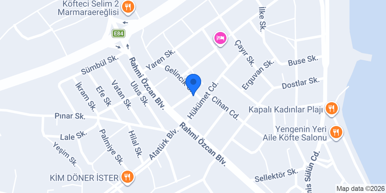 Yurtiçi Kargo Marmara Ereğlisi konumu