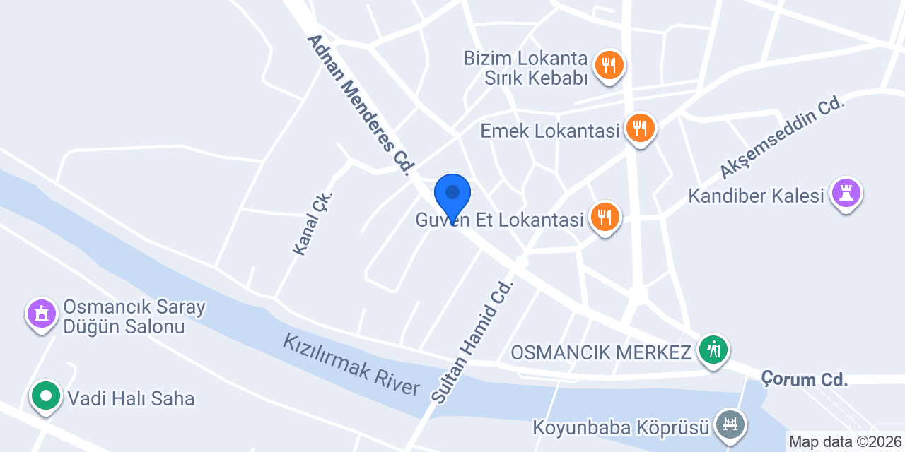 Sümbül pide ve lahmacun konumu