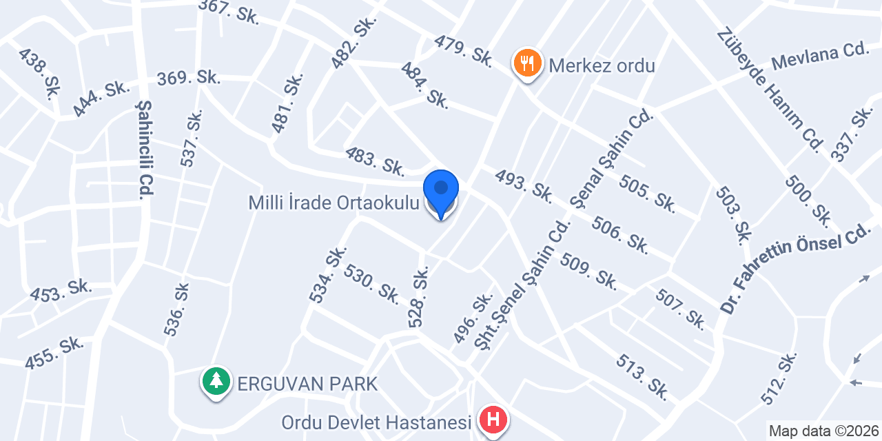 Milli İrade Ortaokulu konumu