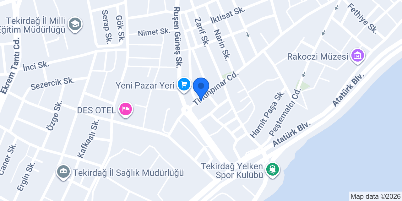 Ece Hukuk Bürosu Tekirdağ konumu