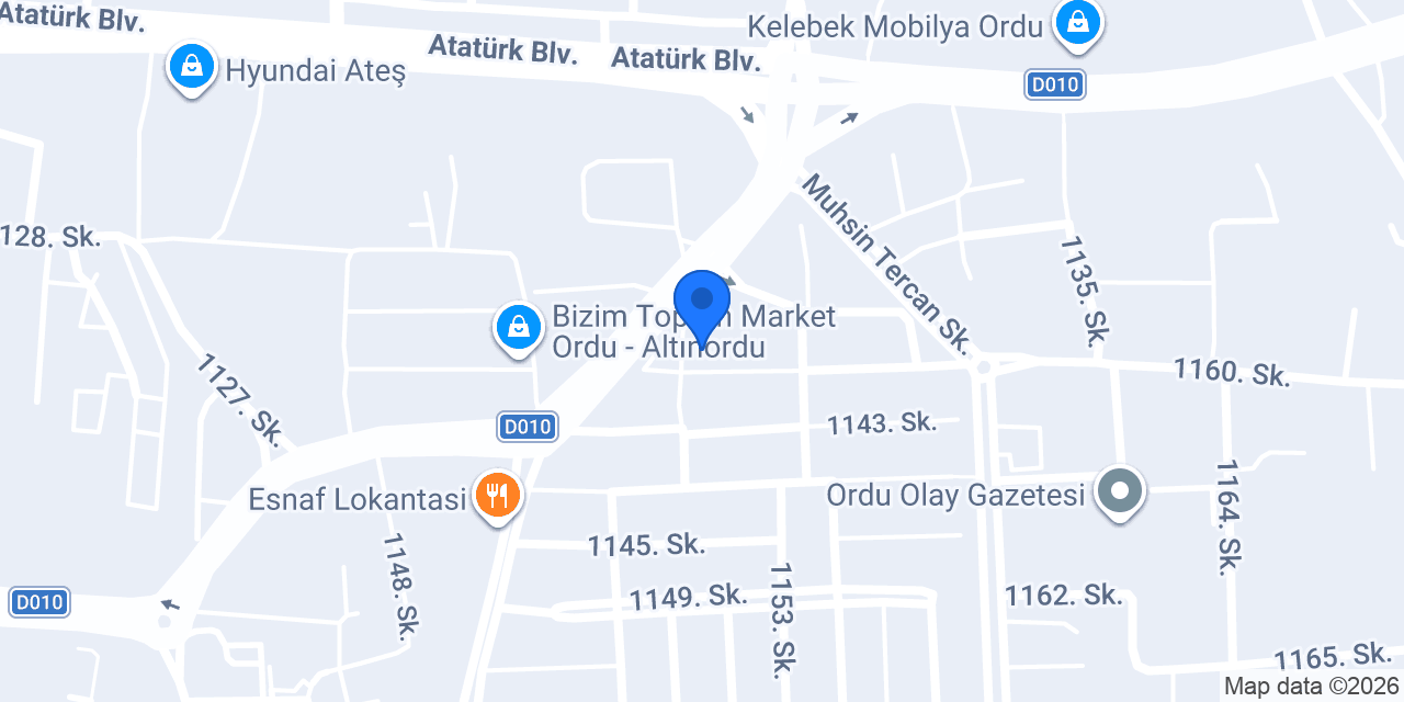 AKSU OTO LASTİK konumu
