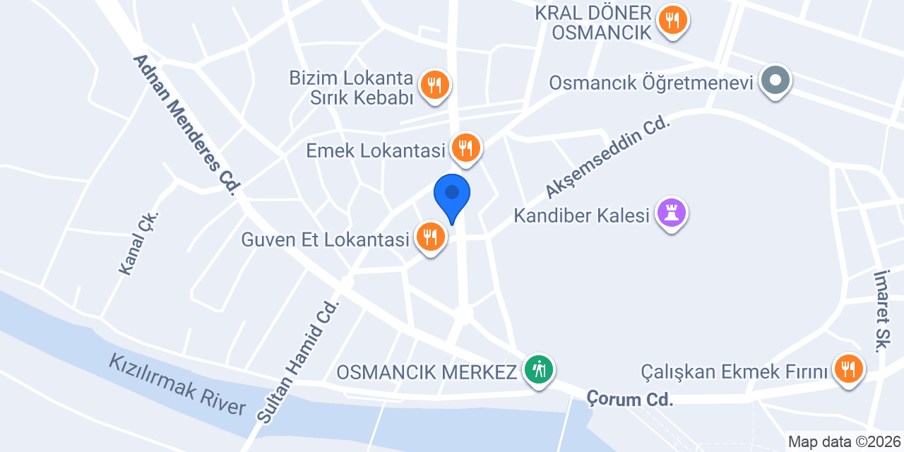 VakıfBank Osmancık Şubesi konumu