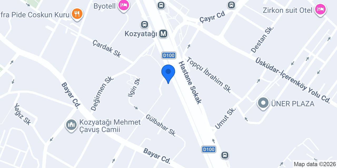 Halkbank Kozyatağı Şubesi konumu