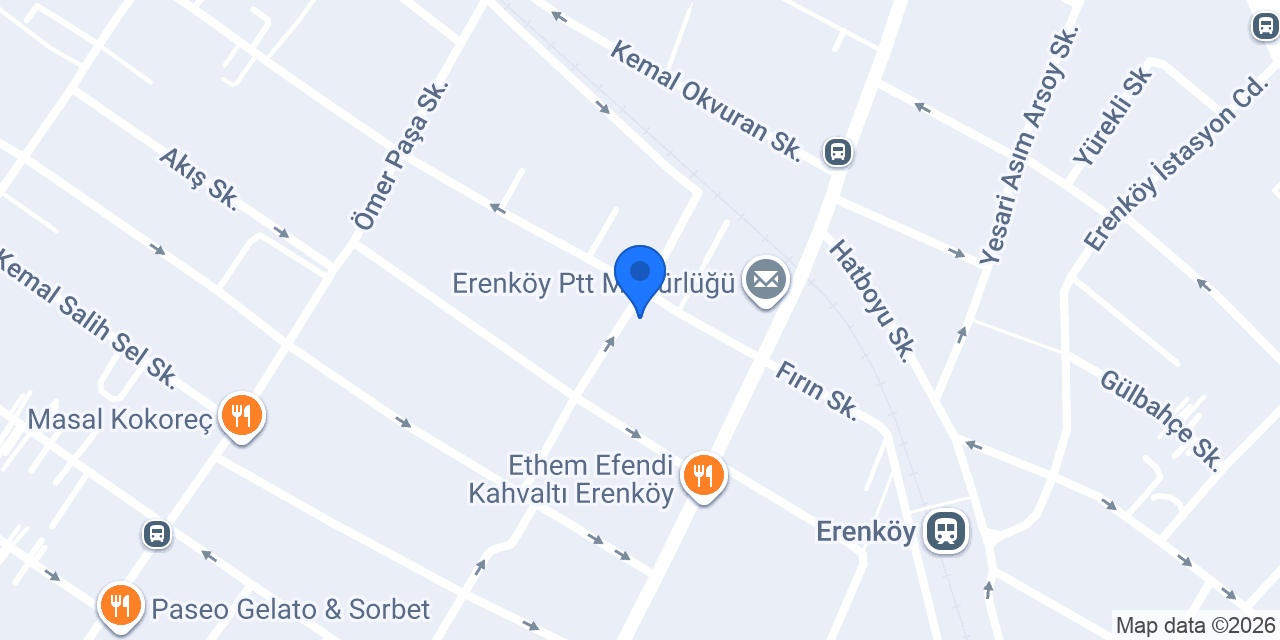 VO Plus Personal Training Studio Erenköy konumu