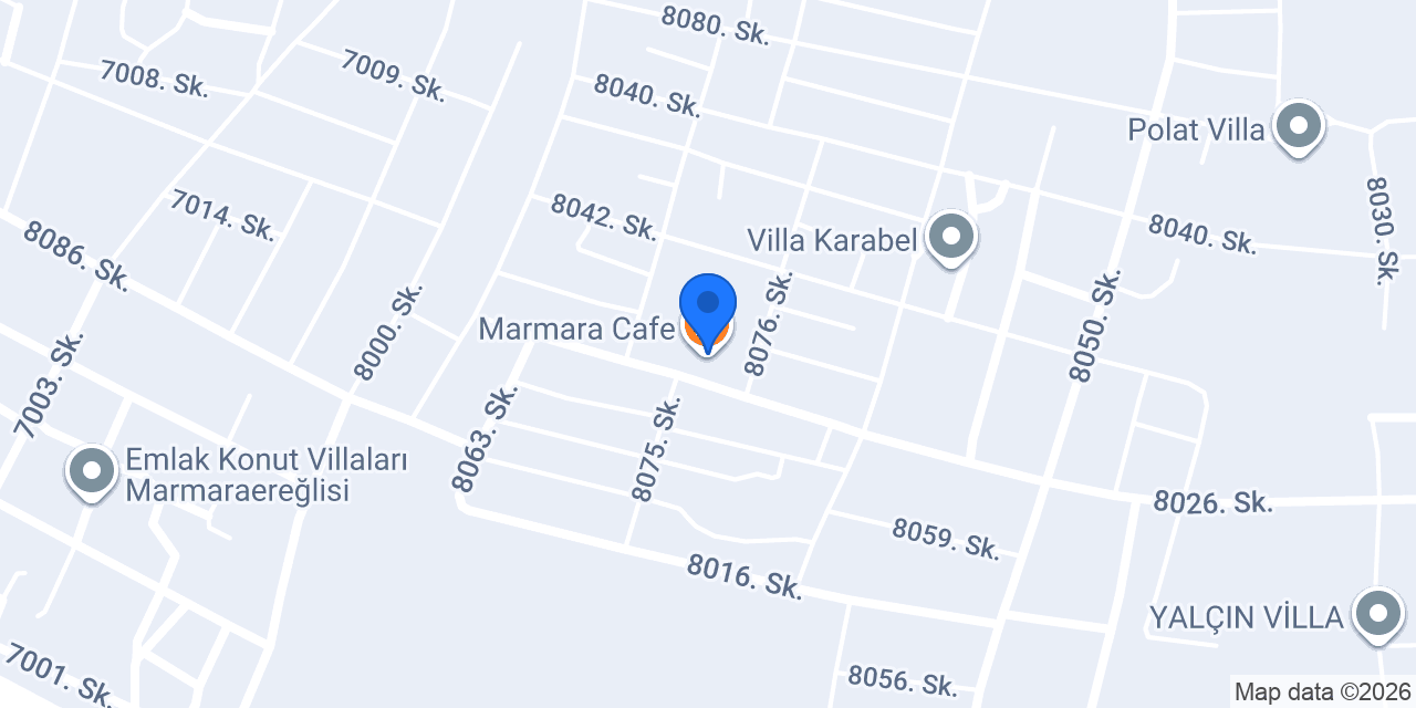 Marmara Cafe konumu