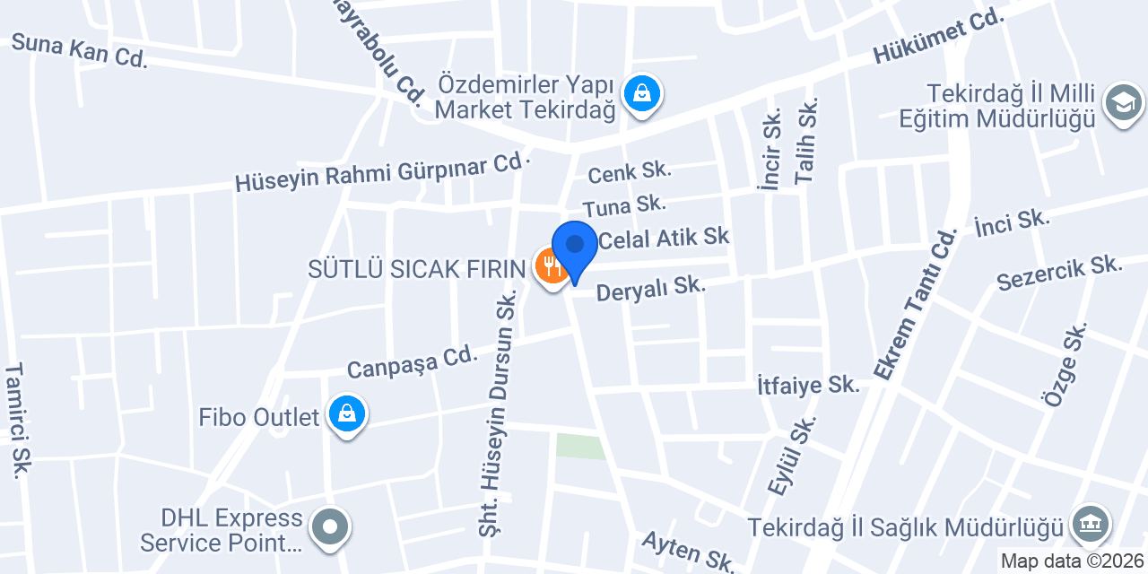 Şeref Dondurma 100. Yıl Şubesi konumu