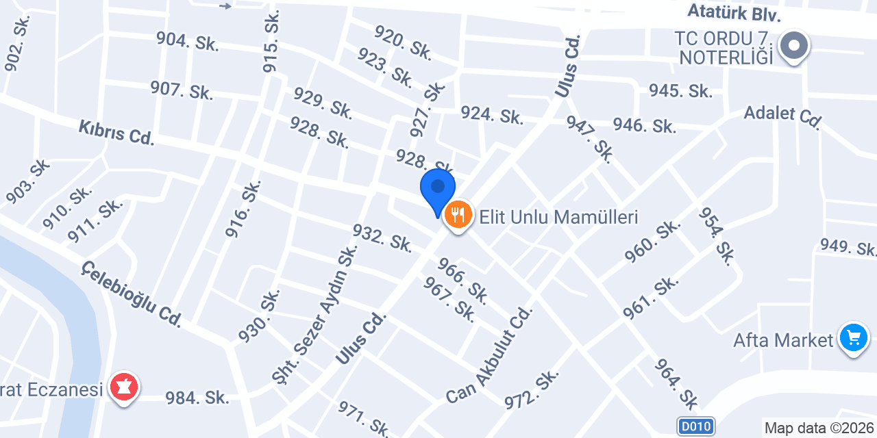 Eczane Ulus konumu