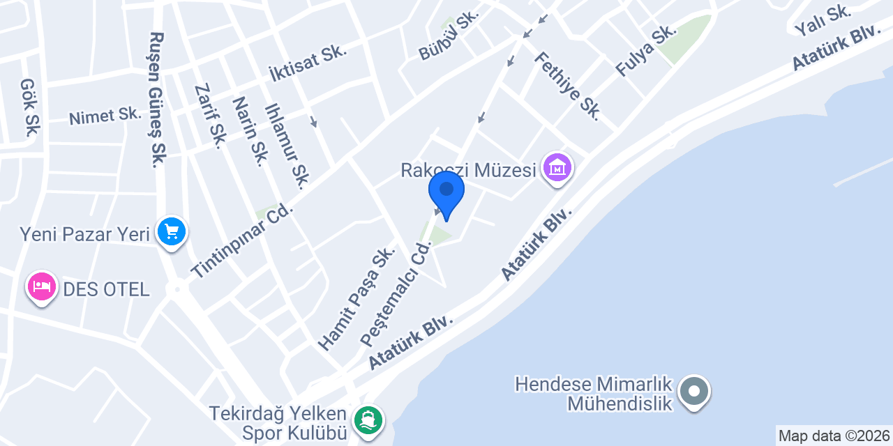 Tekirdağ Hedef Akademi konumu