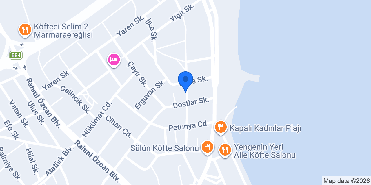 Hotel Koçan konumu