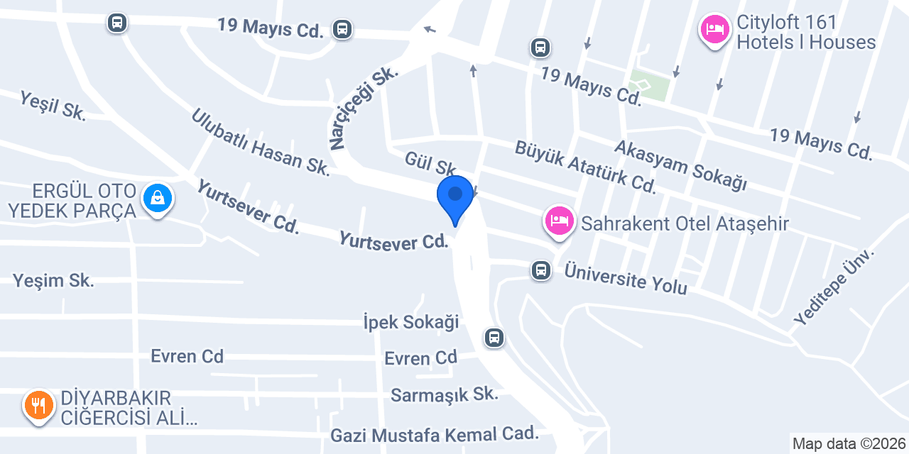 Zeytindalı pasta cafe restoran konumu