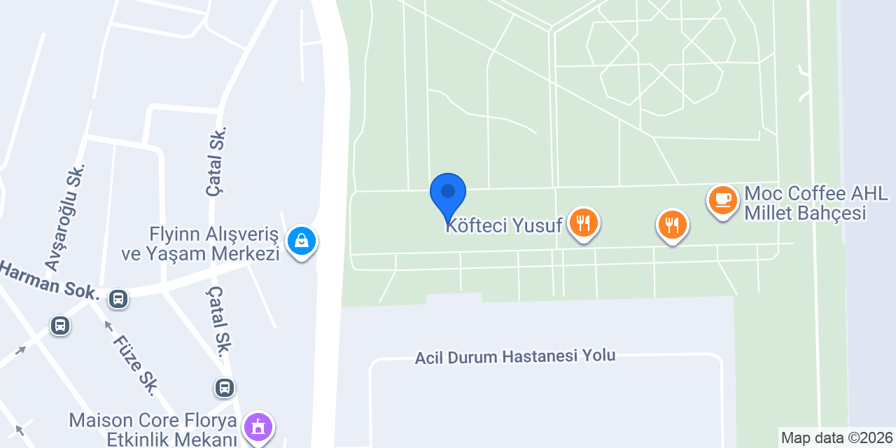 Emlak Katılım Millet Bahçesi Şubesi konumu