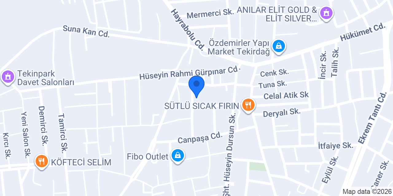 Tek Akademi Tekirdağ konumu