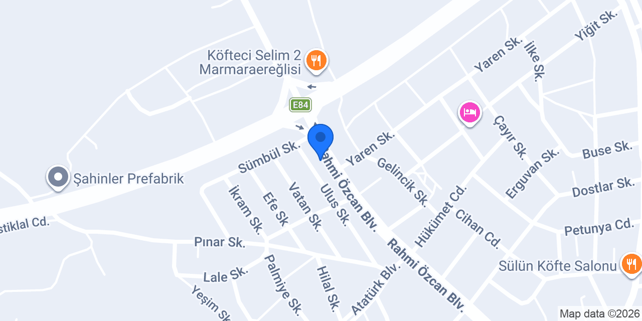 Marmara Ereğlisi ÇİLİNGİR konumu