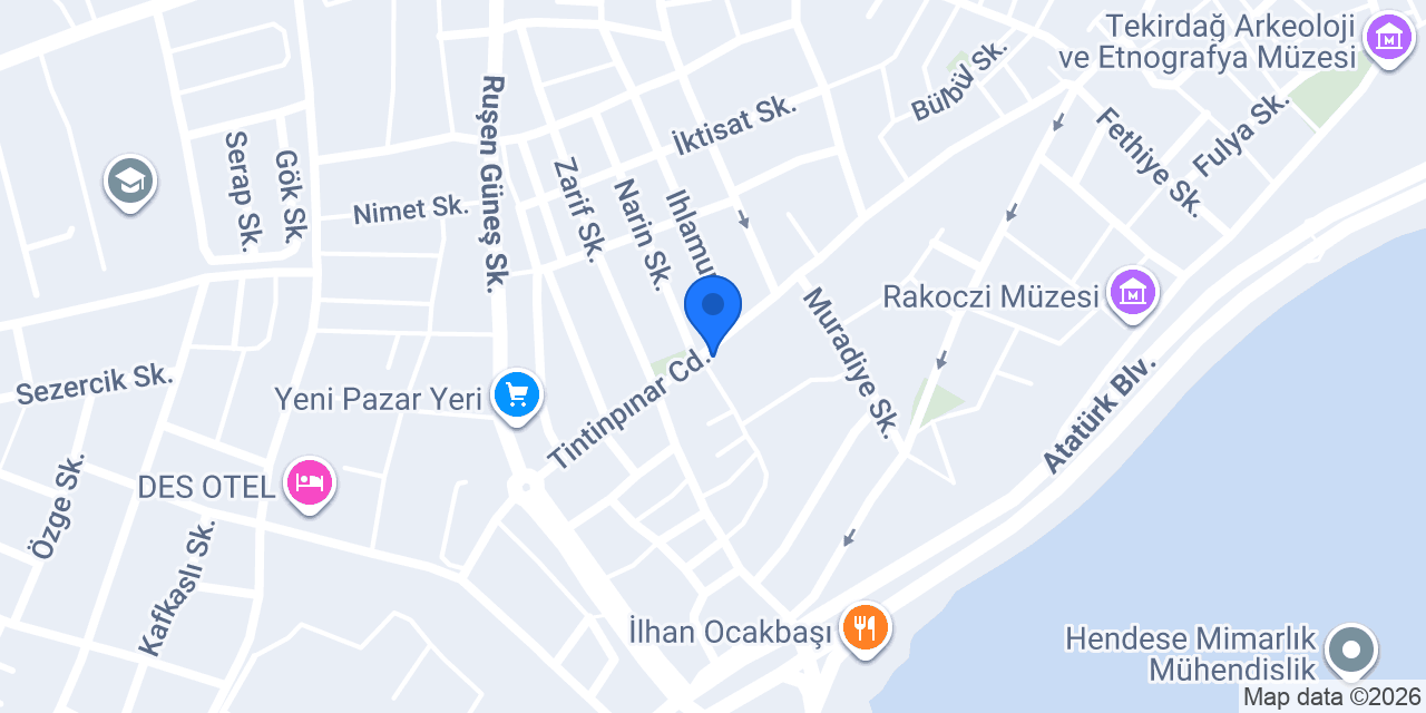 Çağtek Tesisat konumu