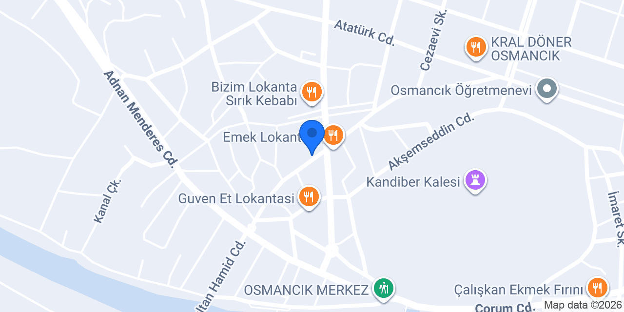 KAYA PANSİYON OSMANCIK konumu