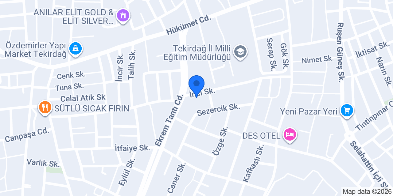 Özbahar Fırını konumu