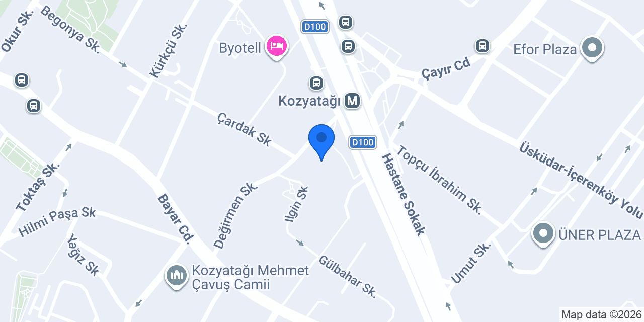 Albaraka Türk Kozyatağı Şubesi konumu