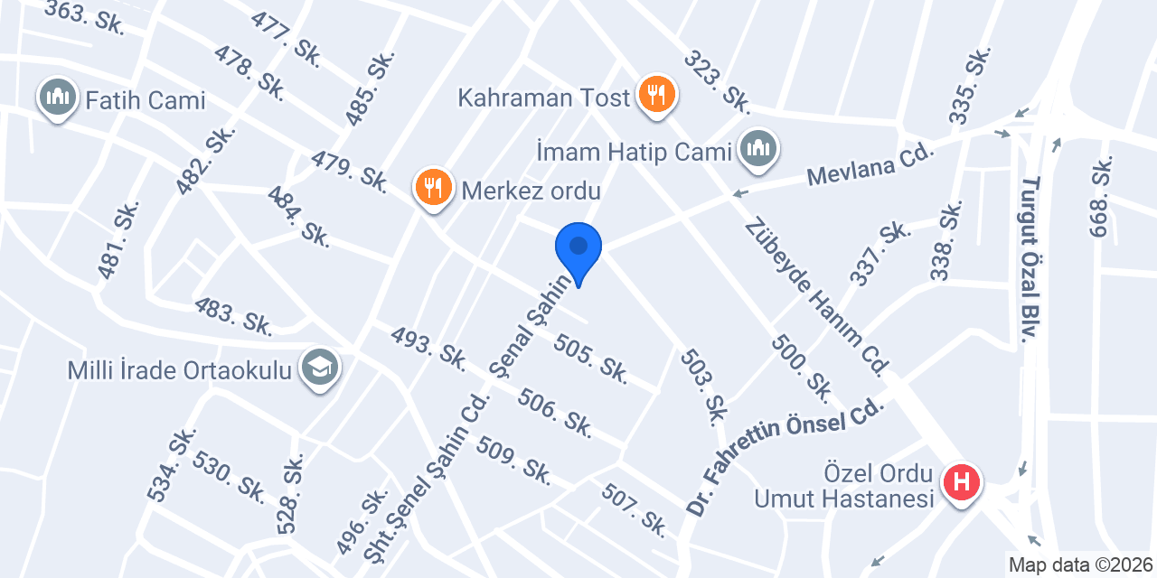 Özlü kıraathanesi konumu