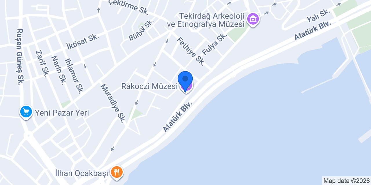 Rakoczi Müzesi konumu