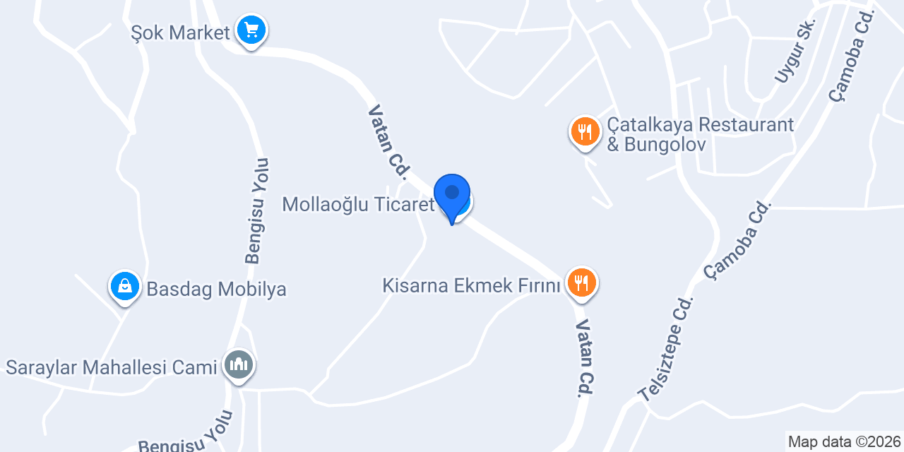 Mollaoğlu Ticaret konumu