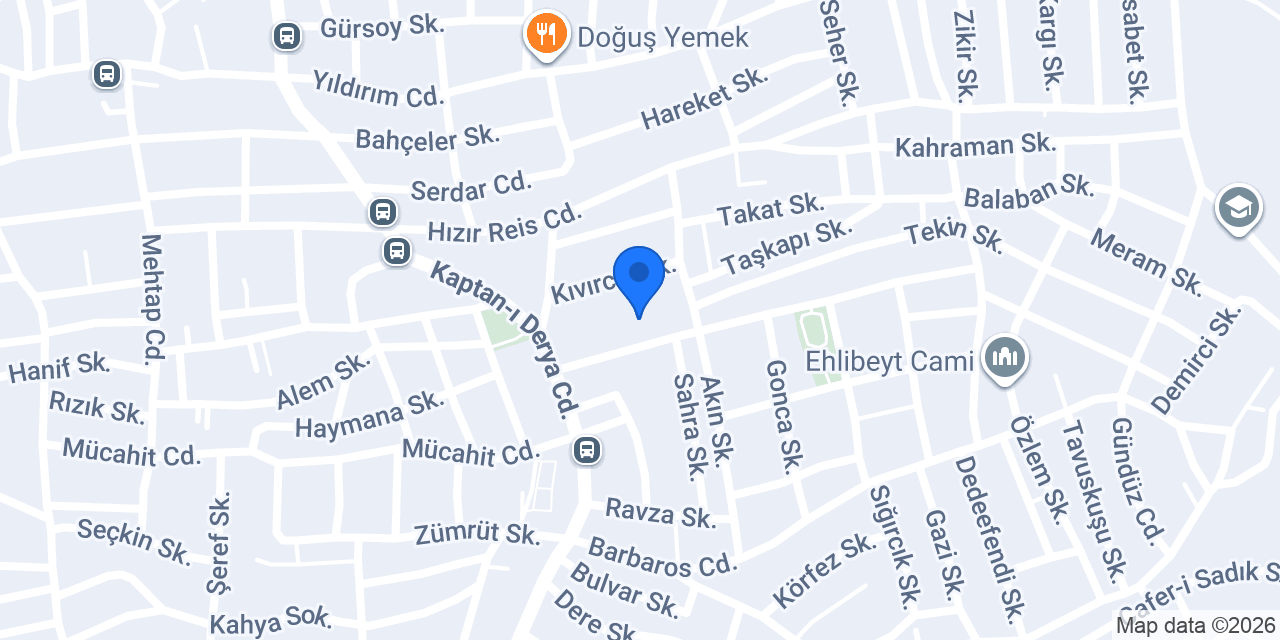 Kaptan-ı Derya İlkokulu konumu