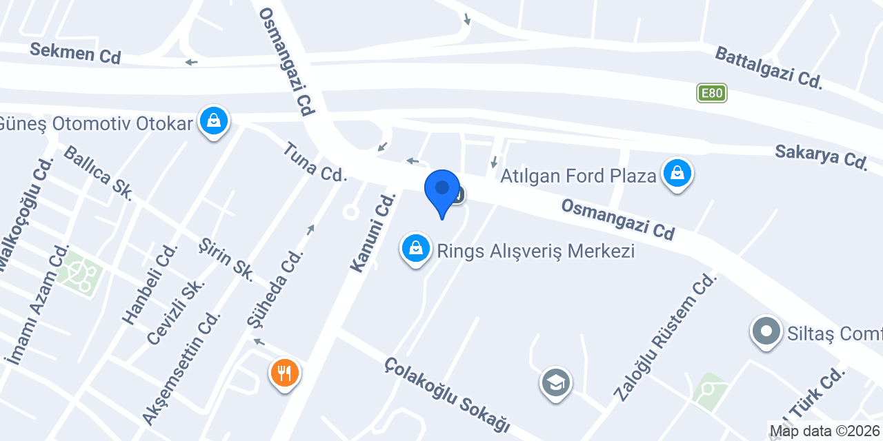 RİNGS AVM TAKSİ DURAĞI konumu