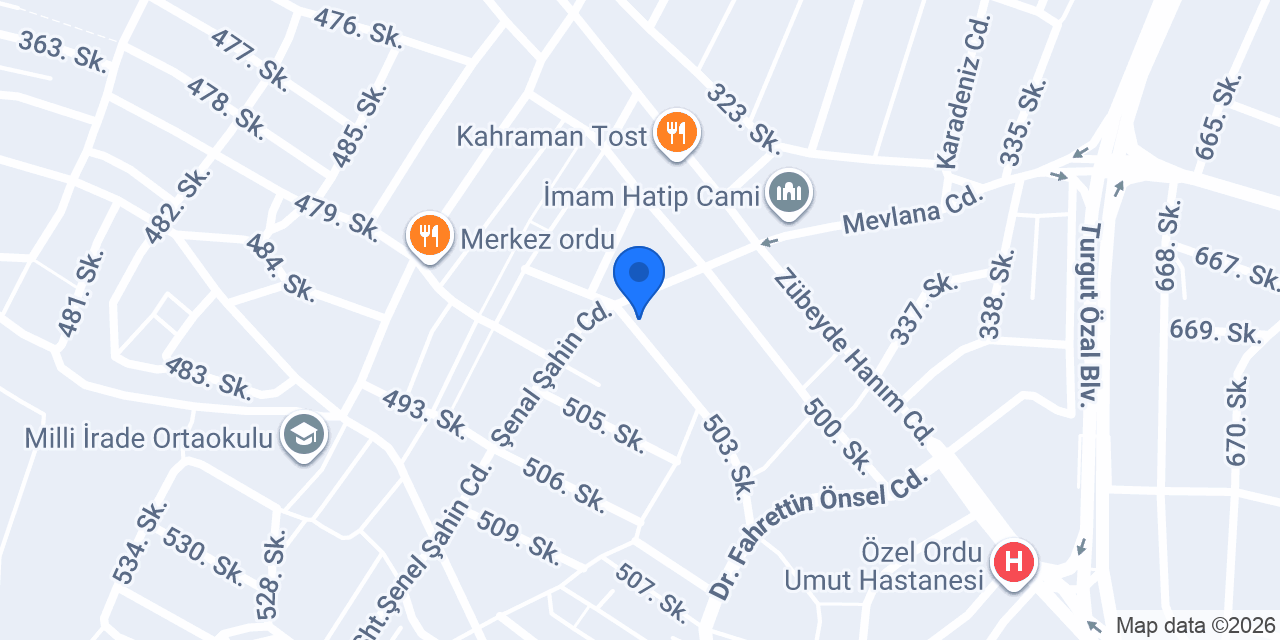 Şensoylar Konut konumu