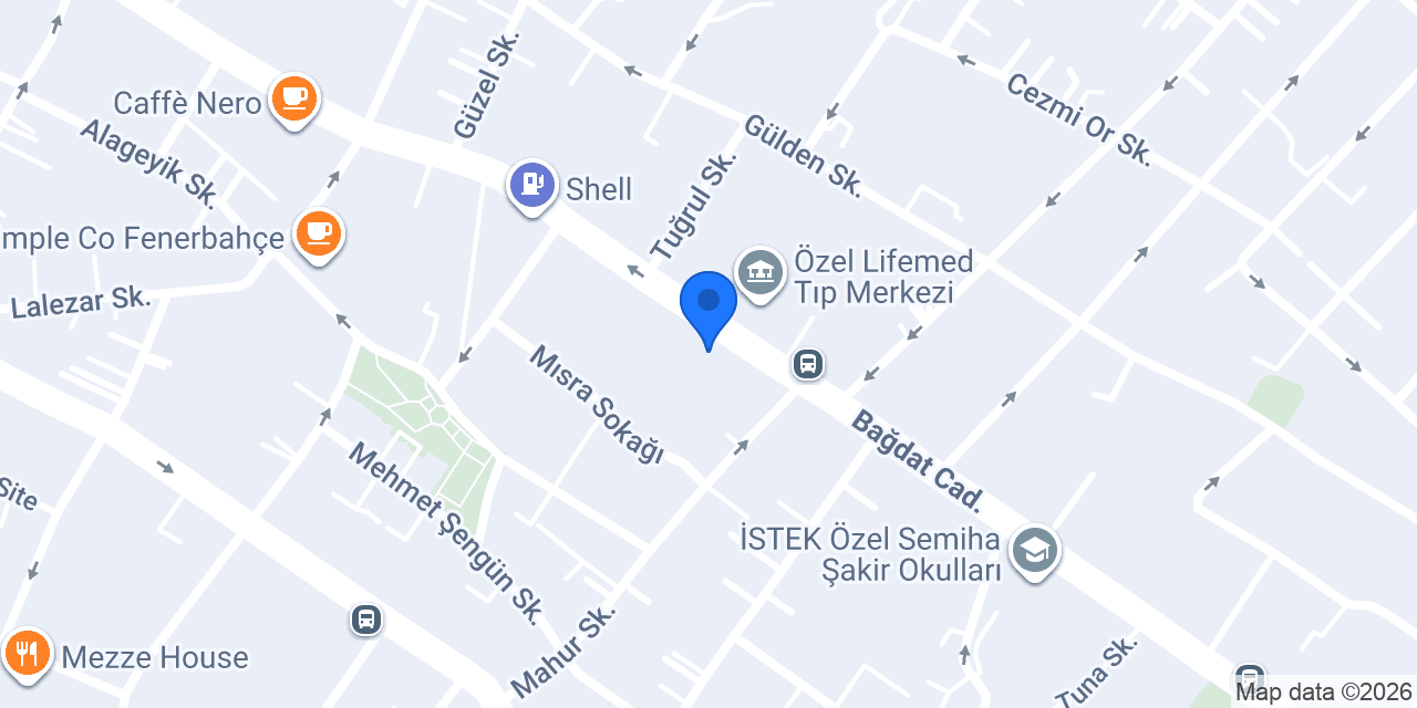 Suvla Bağdat Caddesi Mağazası konumu