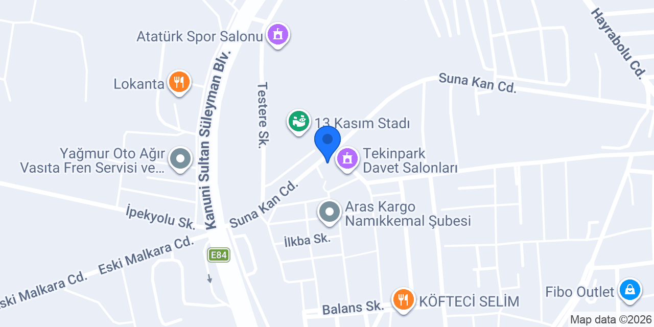 Tekirdağ İlaçlama konumu