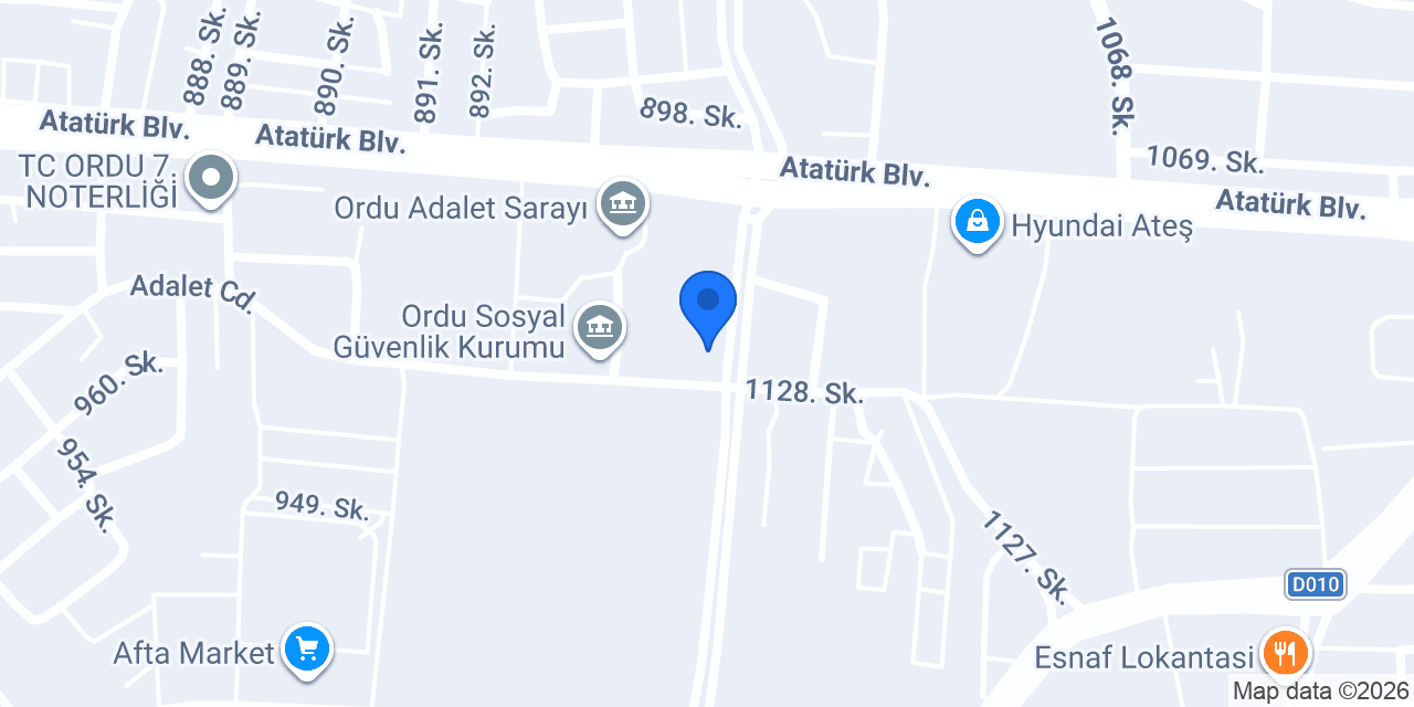 Avukat Nurettin AYDOĞDU konumu