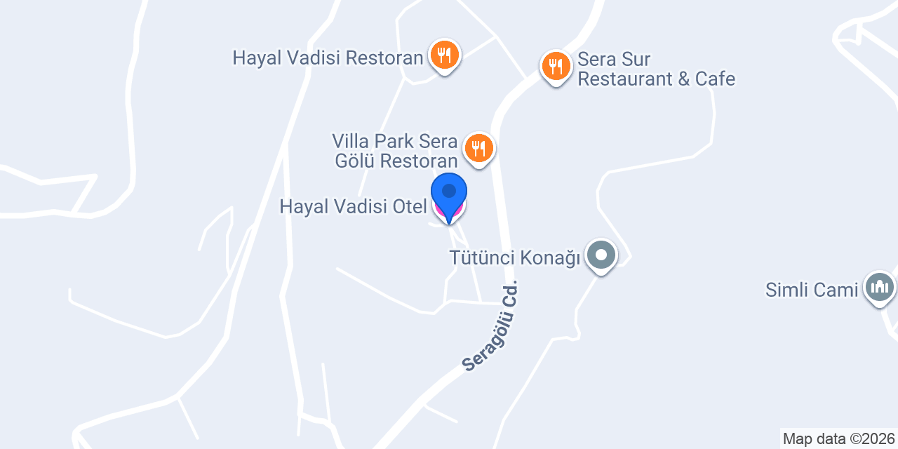 Hayal Vadisi Otel konumu