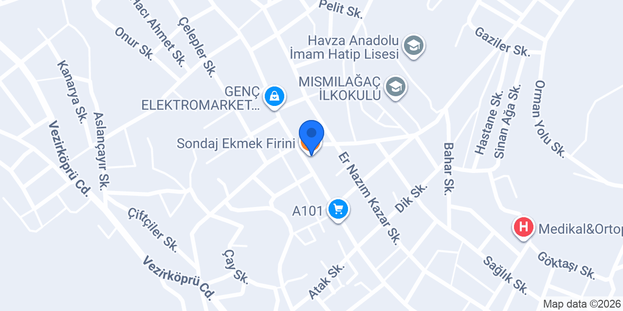 Sondaj Ekmek Firini konumu