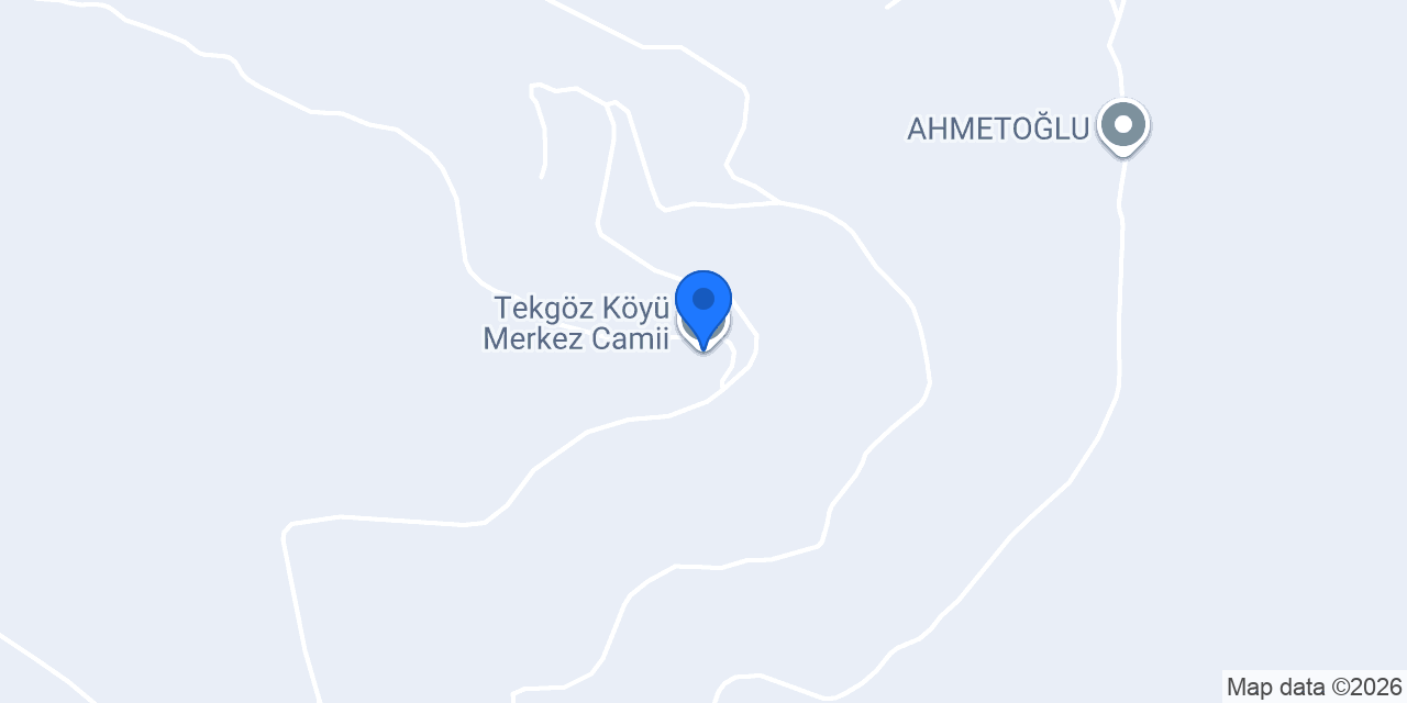 Tekgöz Köyü Merkez Camii konumu