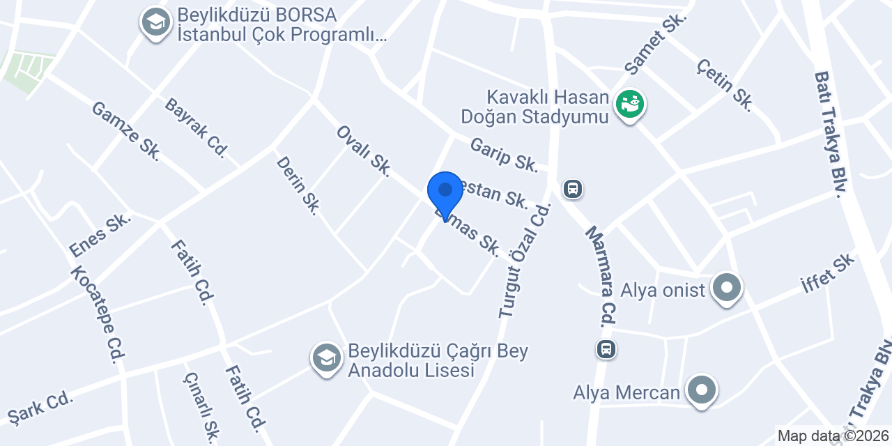 Prof. Dr. Haydar Baş Parkı Beylikdüzü konumu