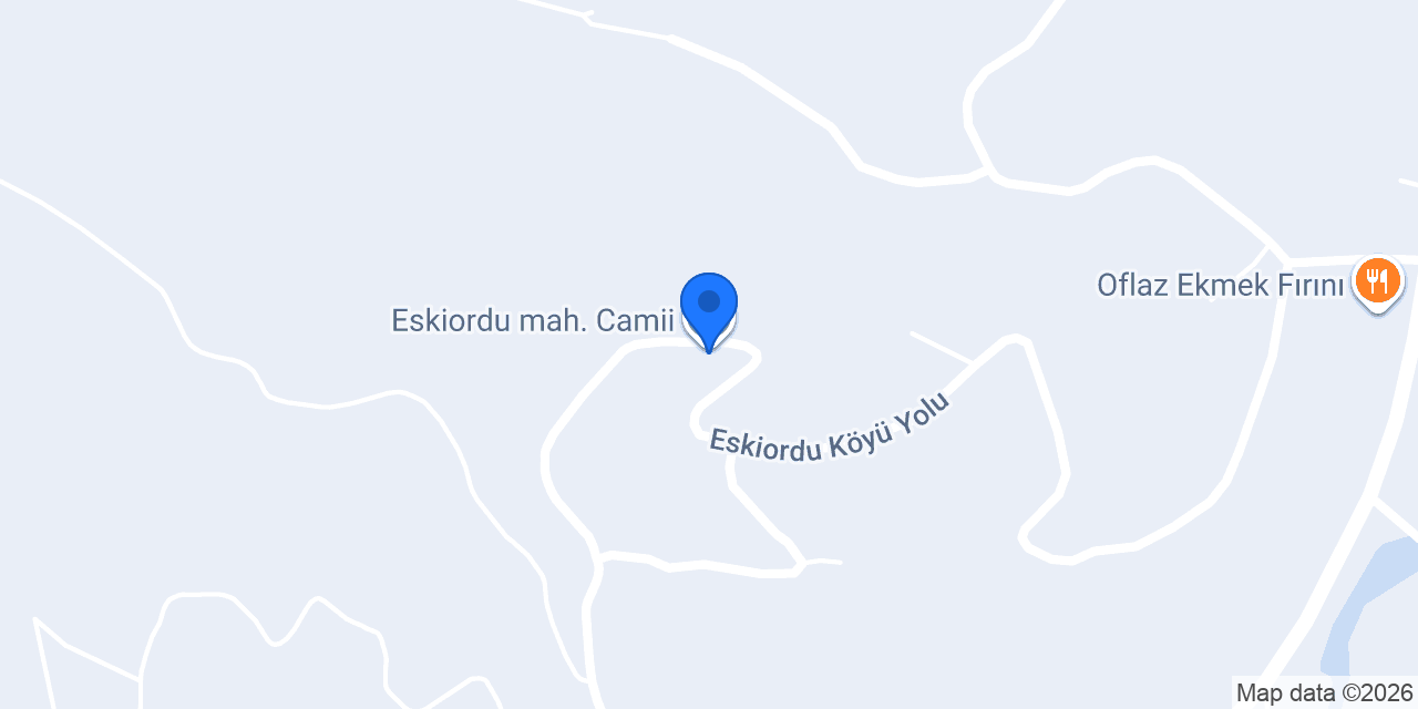 Eskiordu mah. Camii konumu
