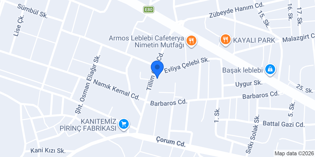 İnci Oto konumu