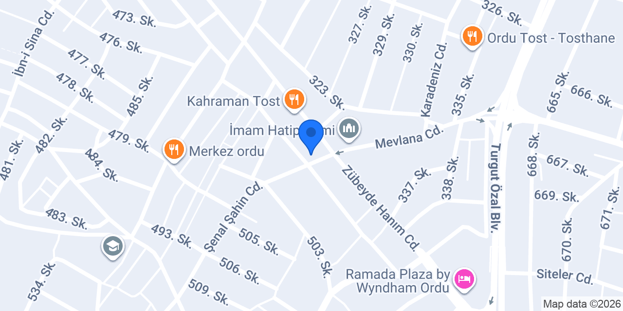 Kafkas Veteriner kliniği konumu