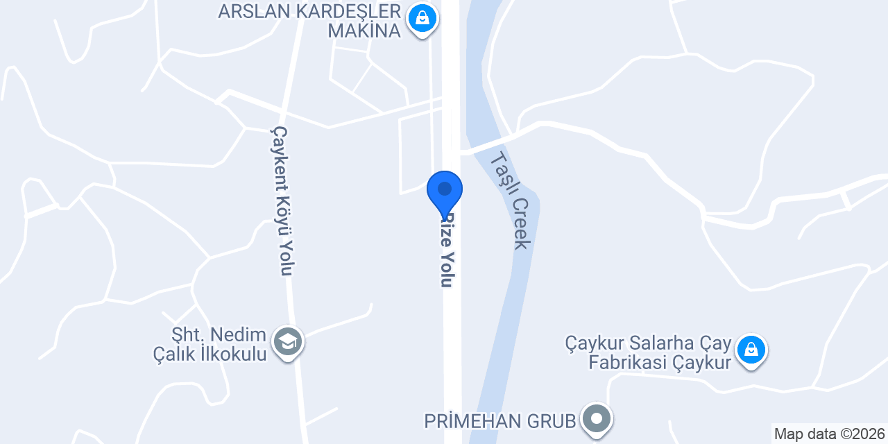 ALİNOĞLU ÇAY konumu