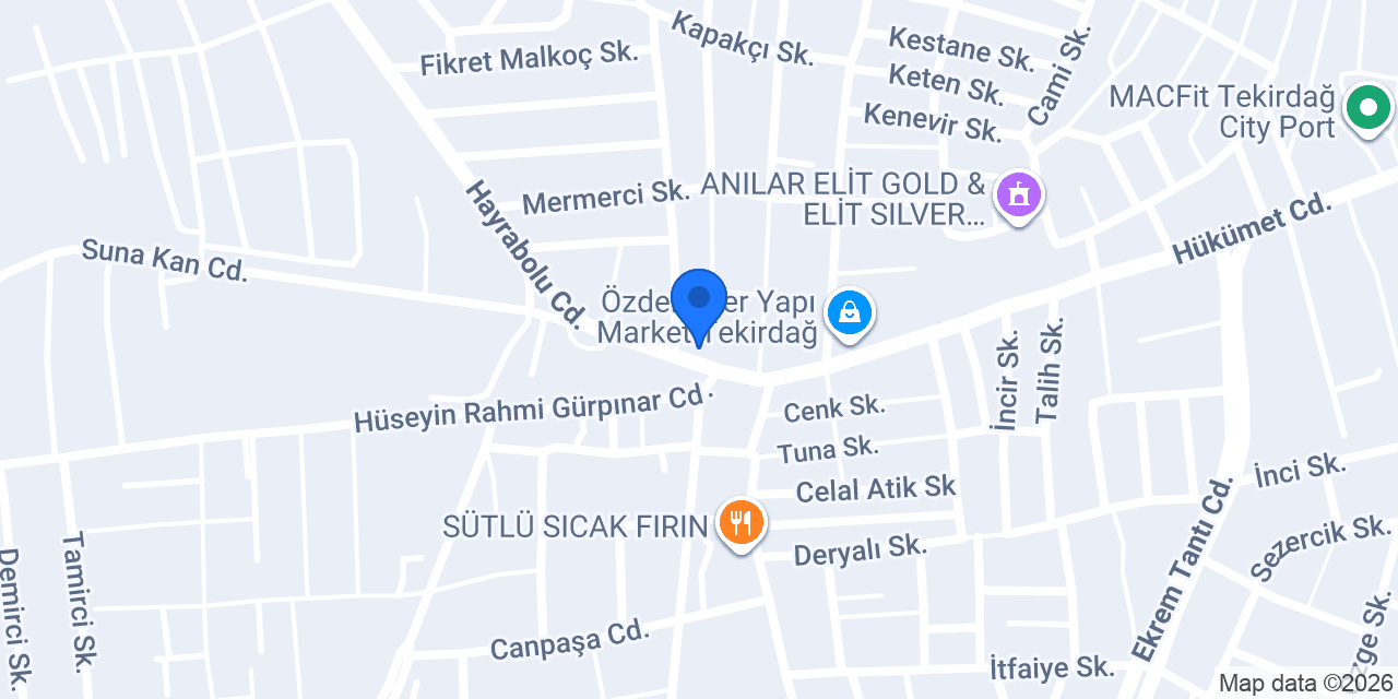 Doğtaş Exclusive Tekirdağ konumu