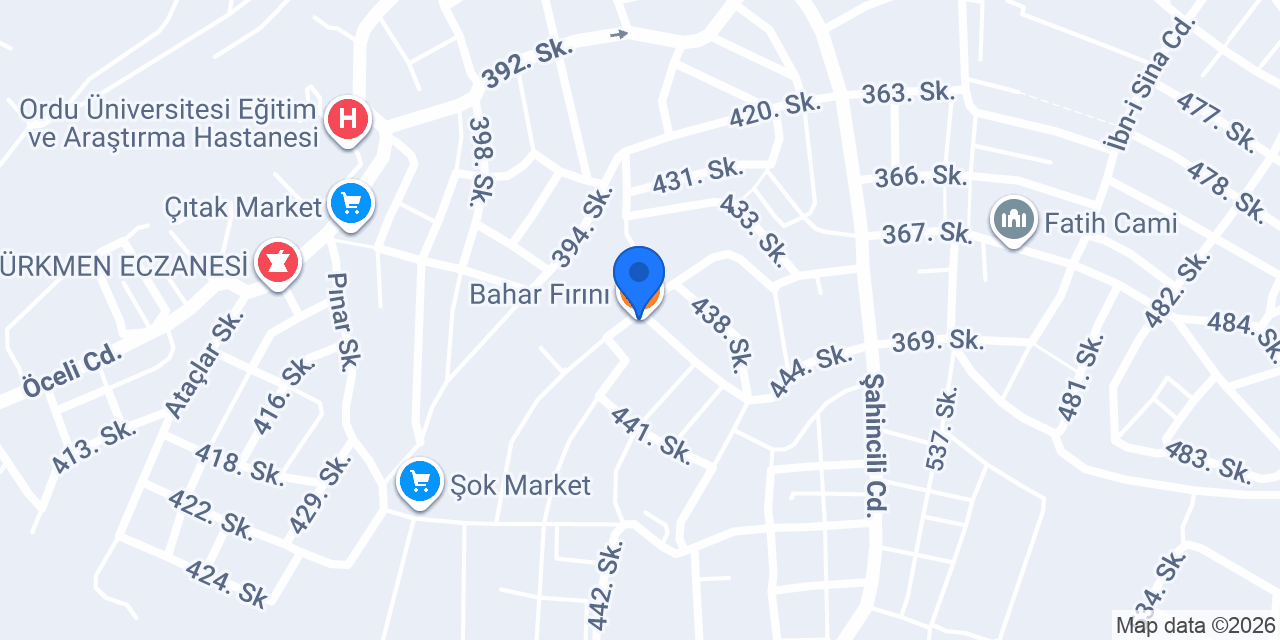 Bahar Fırını konumu