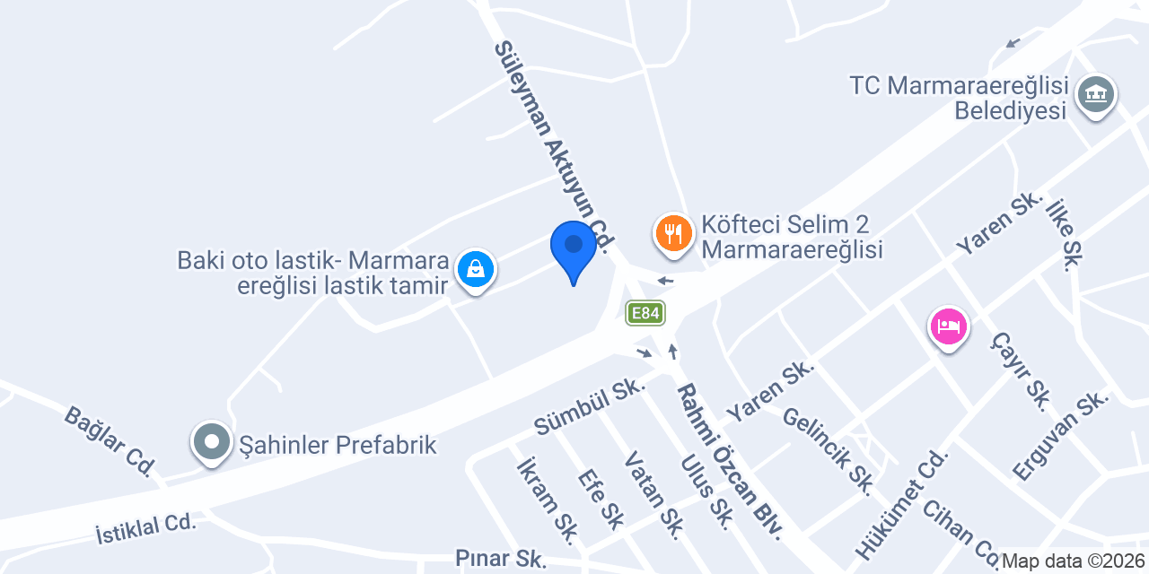 Tekirdağ Vidanjör konumu