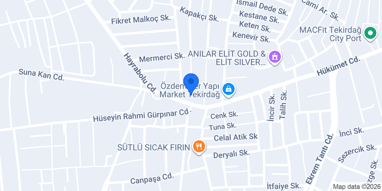 RAPSODİ MOBİLYA TEKİRDAĞ konumu
