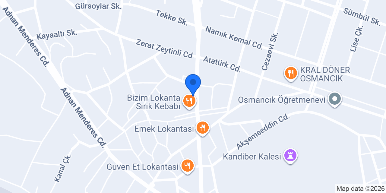 Çınaraltı pide lahmacun konumu