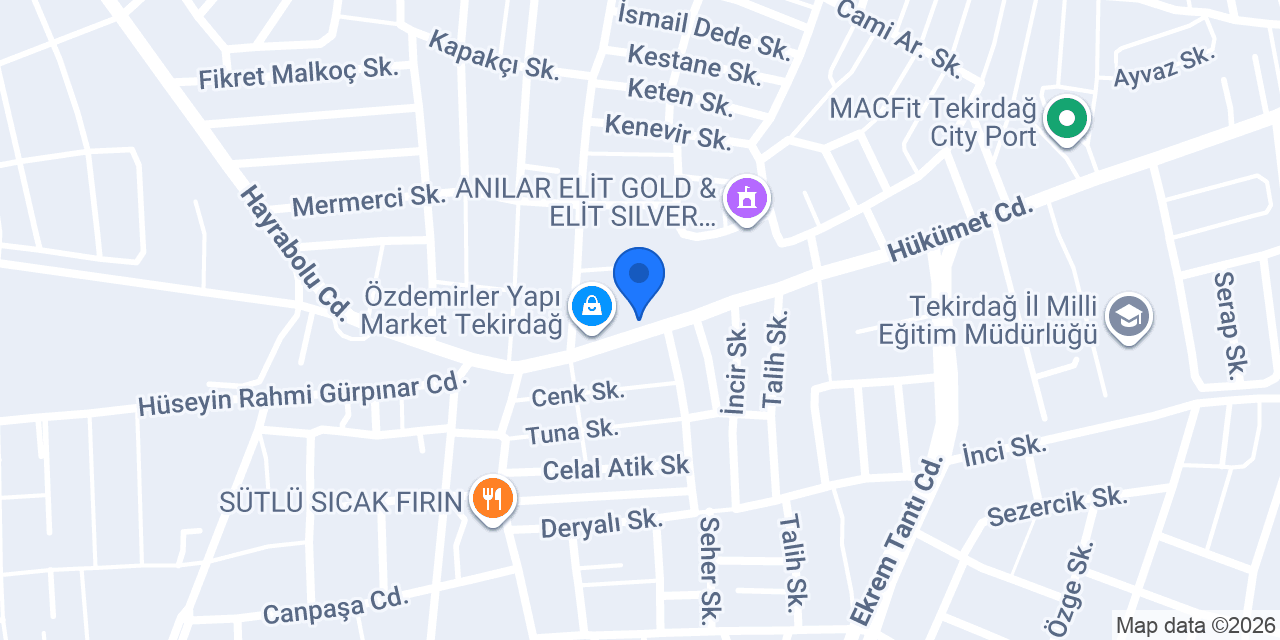 Mobilya Diyarı | Tekirdağ konumu