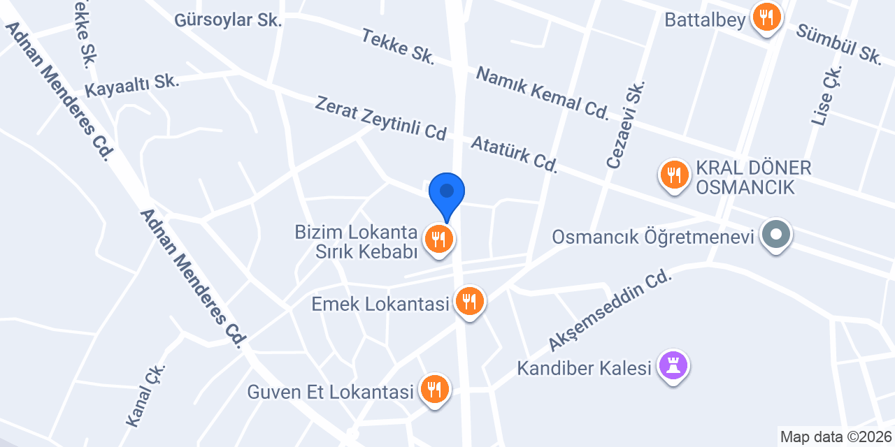 Sürat Kargo Osmancık Şube konumu